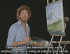 bob ross life quote GIF