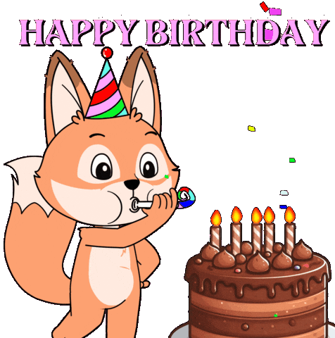 Happy Birthday Party Sticker by Raposa Coffee