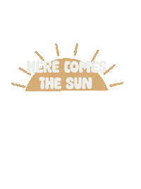 fiveoclockdesigns summer sun the beatles here comes the sun Sticker