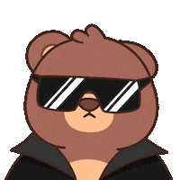 Im Back Teddy Bear Sticker by BEARISH