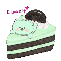 mintchobear love party mood sweet Sticker