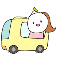 saessak_official teacher bus childhood transport Sticker