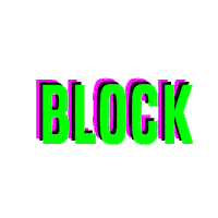 Block Sticker by Rebel Dawg