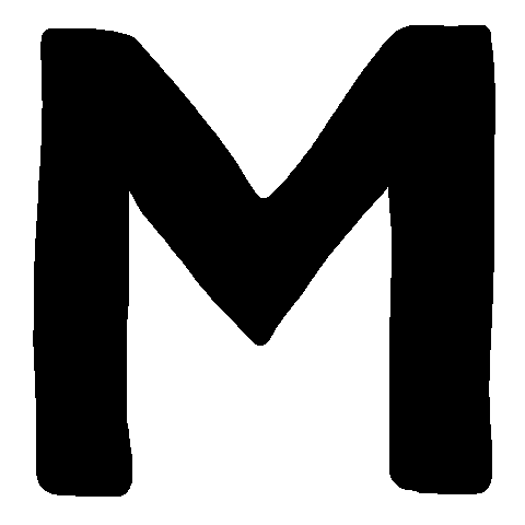 M Alphabet Sticker