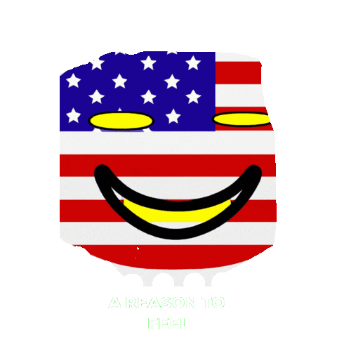 America Flag Sticker by A Reason To Feel