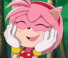 Happy Amy Rose GIF