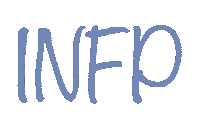 Personality Bluetext Sticker