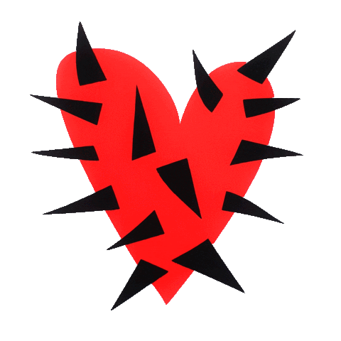 Bad Love Heart Sticker by sterossetti