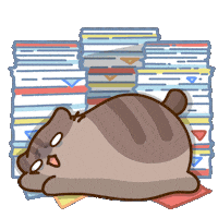 Tired Office Sticker by Bichi Mao