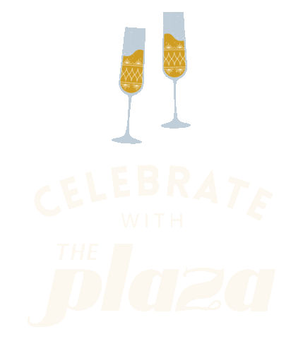 theplazainc giphyupload celebrate cheers the plaza Sticker