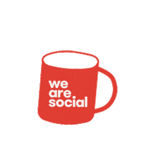 WeAreSocial-GER coffee morning social media tea Sticker