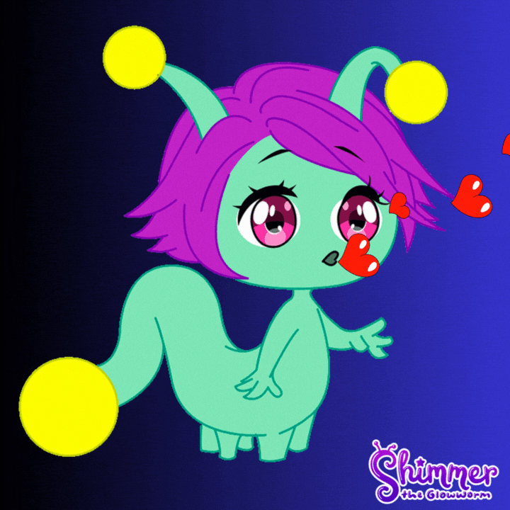 I Love You Kiss GIF by ShimmertheGlowworm