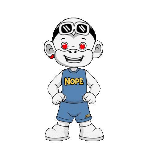 Not Happening No Way Sticker by Zhot Shop