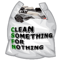 Cleanup Plogging Sticker by Clean Something For Nothing