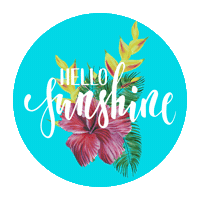 Summer Hello Sticker by Brand by Mirelle