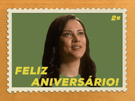 Stamps Feliz Aniversario GIF