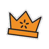 Orange Kroon Sticker by Steven Boot