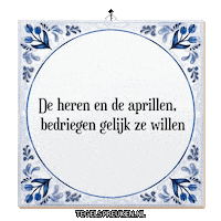 Humor April Sticker by Tegelspreuken.nl