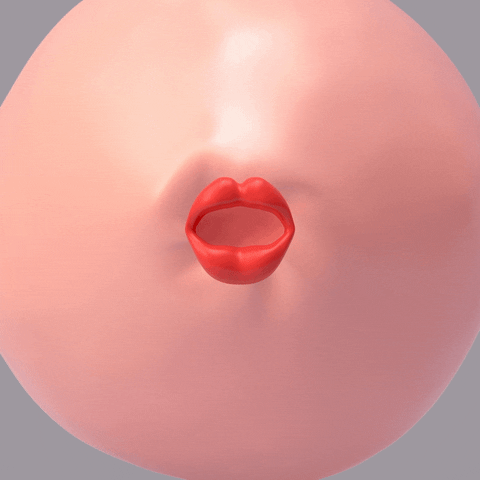 yolkypalky giphyupload pink 3d weird GIF