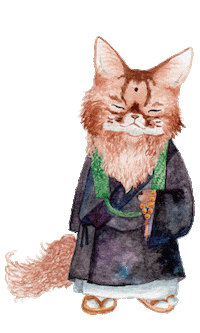 Cat Watercolor Sticker