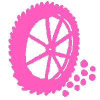 radicaladventureriders cycling bicycle wheel tire Sticker