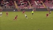 Goal Footwork GIF by Cliftonville Football Club