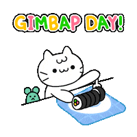 Hungry Cat Sticker by Mikitti