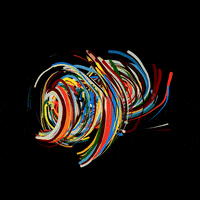 xponentialdesign loop colorful abstract paint GIF