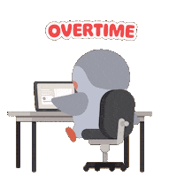 Working Late After Hours Sticker by Finch Care