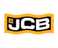 jcbmachines yellow flag excavator digger Sticker
