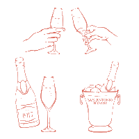 Los Angeles Party Sticker by Stella Rosa Wines