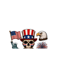 Independence Day Halloween Sticker
