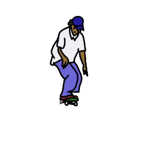 Skateboarding Sticker by Stylo
