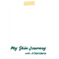 Dermalene dermalene dermalenelogo dermalenejourney dermaleneskincare Sticker