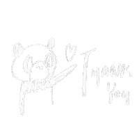 Thanks Panda Sticker