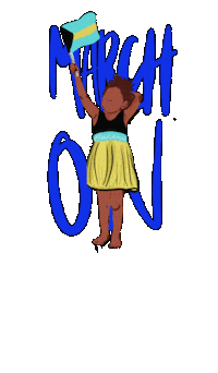 tambidesigns bahamas the bahamas bahamian march on Sticker