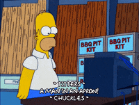 amused homer simpson GIF