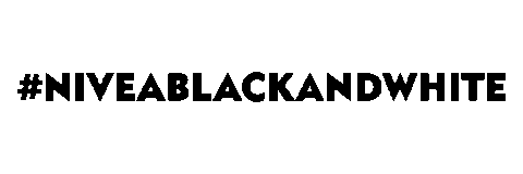 NIVEA-BE giphyupload black and white black white deodorant Sticker