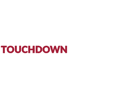 University Of Arkansas Touchdown Sticker by Arkansas Alumni Association