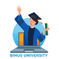 Wisuda Binusian Sticker by gabung_binus