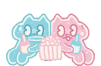 meowbawan movie popcorn meowbawan Sticker