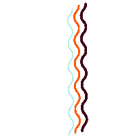 Wavy Lines Sticker by Designs by Denae