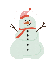 Winter Snowman Sticker