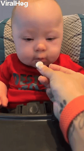 Baby with Down Syndrome Loves Yogurt Melts