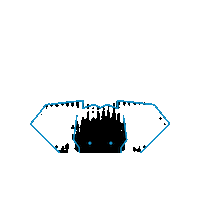 blueworldgroup frankfurt ventures blue elephant blue animal Sticker