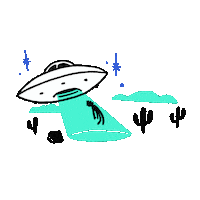 Extra Terrestrial Aliens Sticker