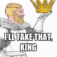 Crypto Crown GIF by Based Chad