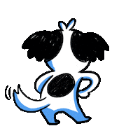 Happy Dog Sticker by peeyong