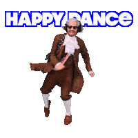 Happy Lets Go Sticker