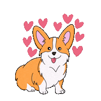 In Love Dog Sticker